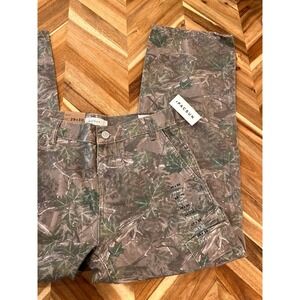 NWT PACSUN LEAF PRINT MEN'S CAMO BAGGY CARGO PANTS‎